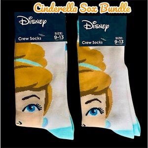 Sox Bundle: 2 Pairs, DISNEY Cinderella, NWT